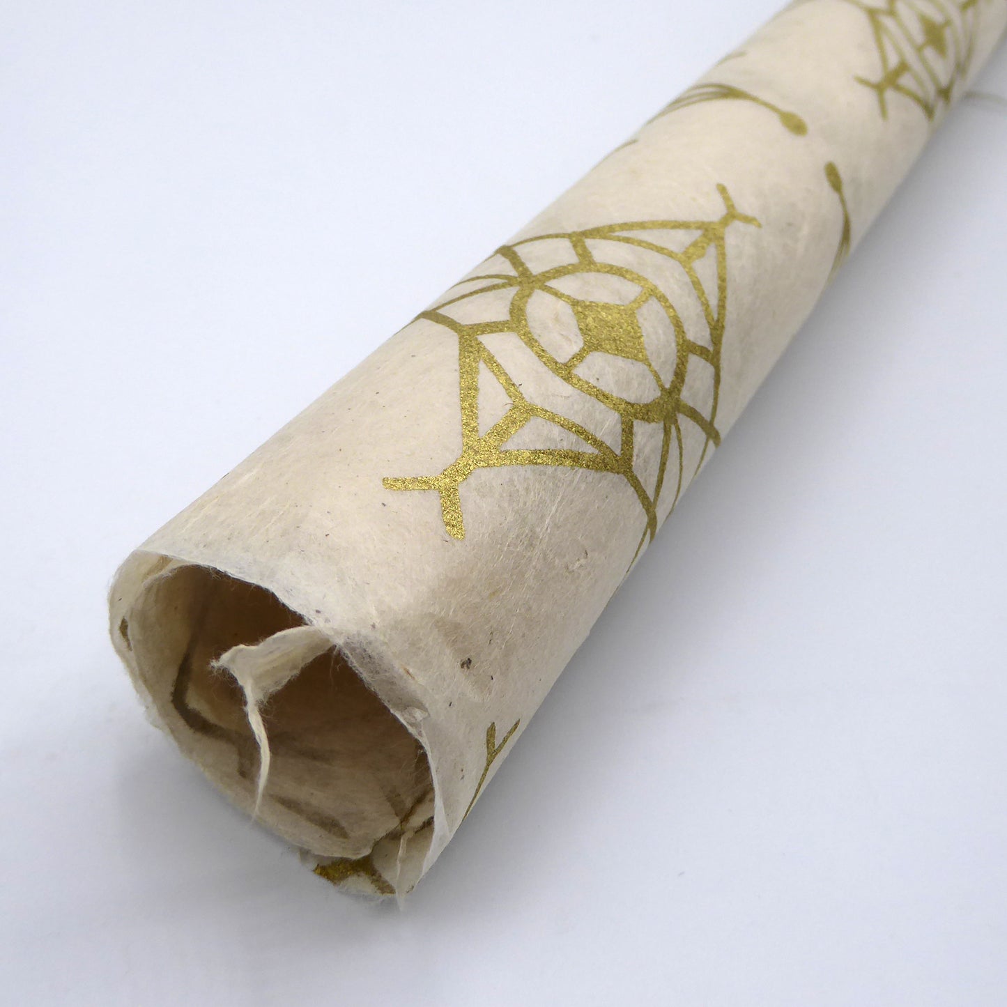 Geometric Snowflake Hemp Tissue Paper. Handmade in Nepal