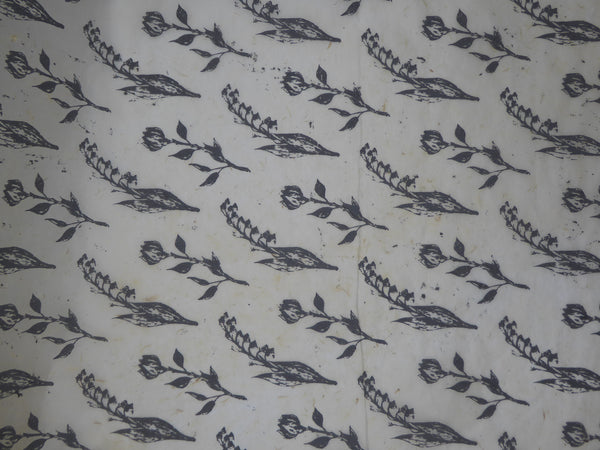 Pack of 3, Wildflower design Hemp Tissue Paper. Handmade in Nepal