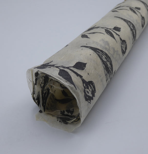 Pack of 3, Wildflower design Hemp Tissue Paper. Handmade in Nepal