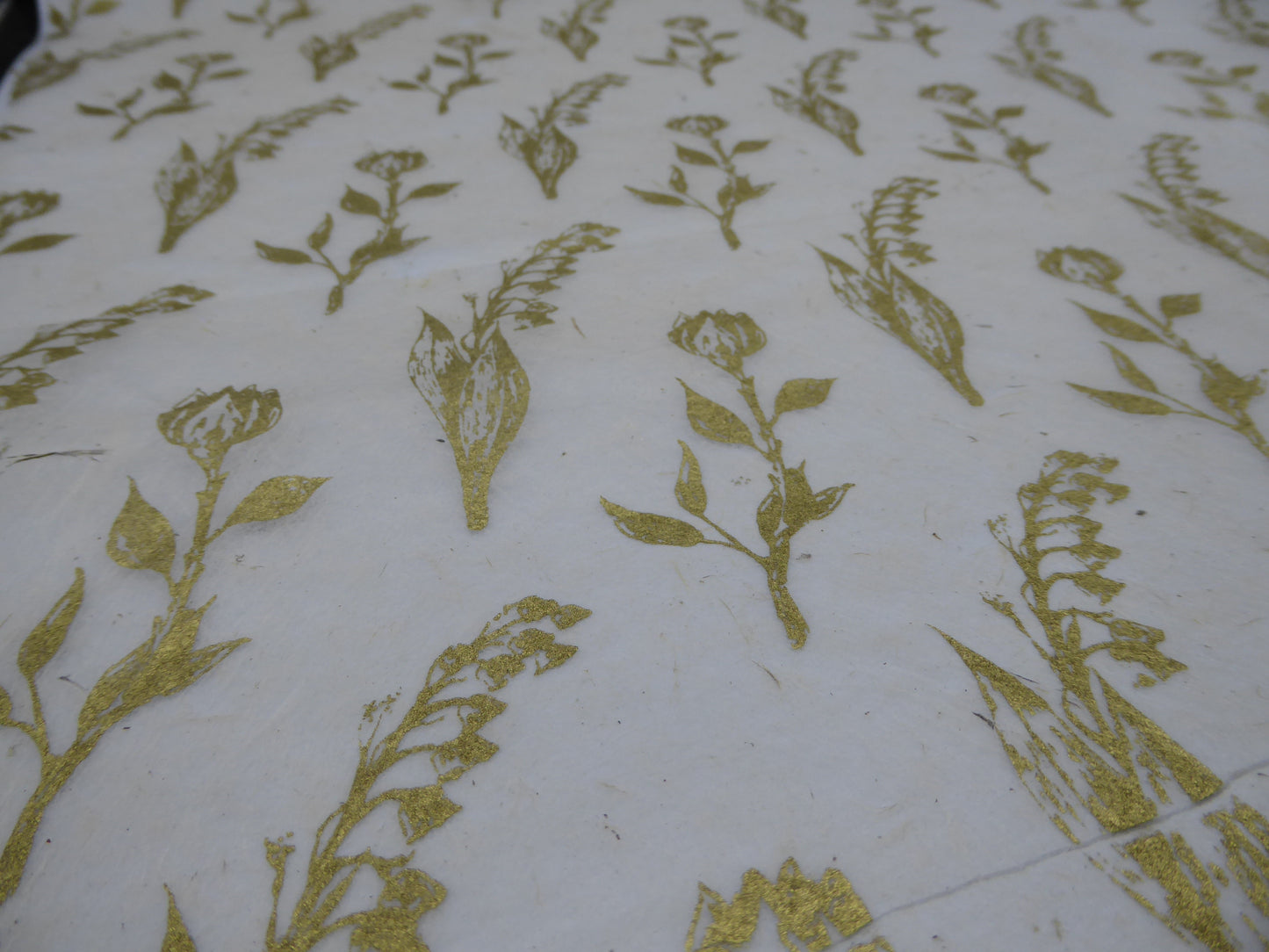 Pack of 3, Wildflower design Hemp Tissue Paper. Handmade in Nepal