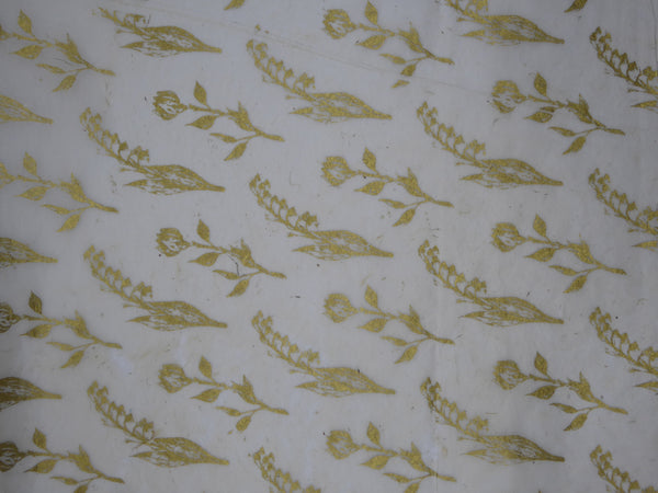 Pack of 3, Wildflower design Hemp Tissue Paper. Handmade in Nepal
