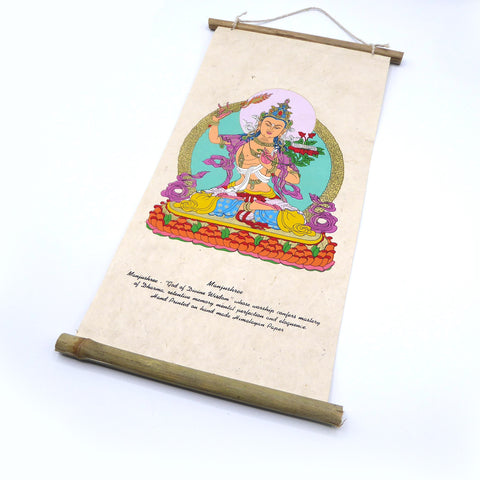 Tibetan Buddhism Wall Hanging, Manjushree