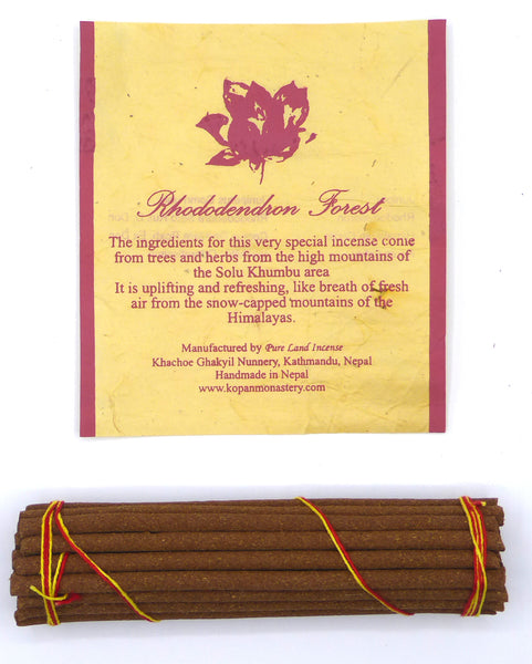 Hand rolled Incense - Non Toxic, Chemical Free, All Natural Incense Sticks: Rhododendron, Medicine Roll and Lotus Scents.