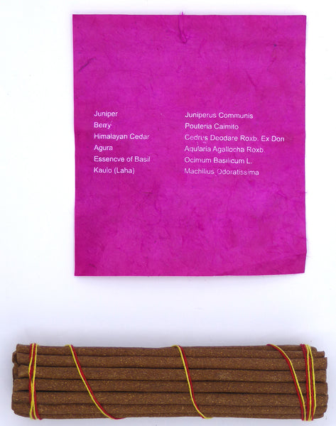 Hand rolled Incense - Non Toxic, Chemical Free, All Natural Incense Sticks: Rhododendron, Medicine Roll and Lotus Scents.