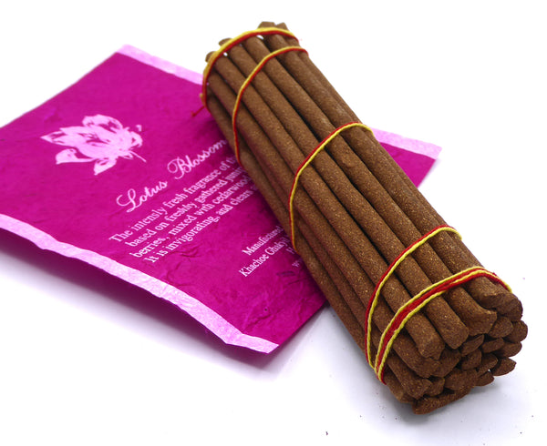 Hand rolled Incense - Non Toxic, Chemical Free, All Natural Incense Sticks: Rhododendron, Medicine Roll and Lotus Scents.