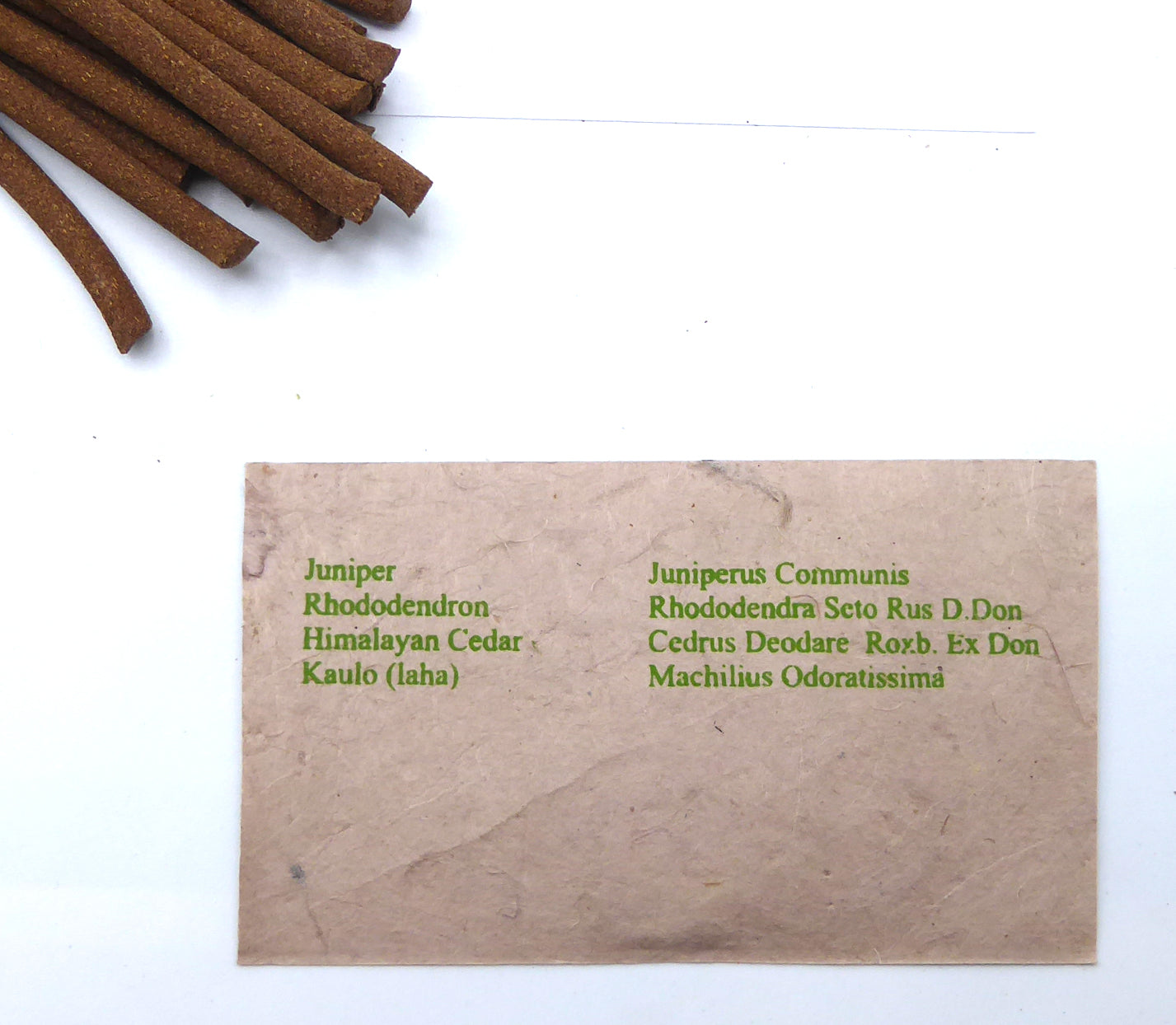 Lawudo Incense -  Non Toxic, Chemical Free, All Natural Incense Sticks. Hand Rolled Himalayan Juniper, Rhododendron, Cedar and Kaulo