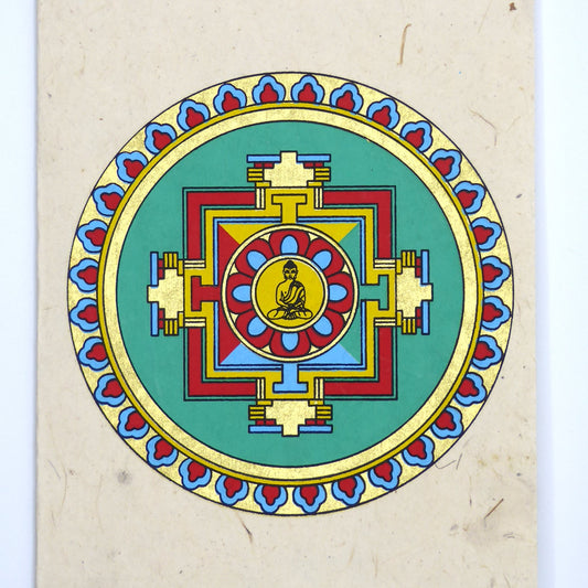 Handmade Lokta Card, Mandala 2