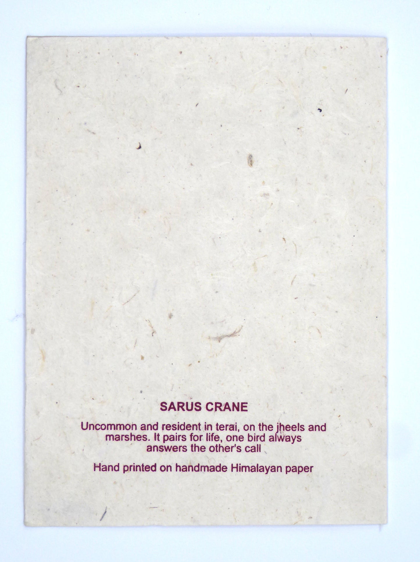 Handmade Lokta Greeting Card, Cranes