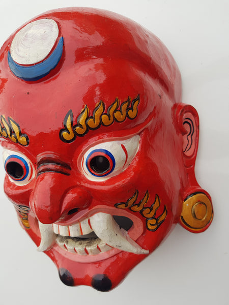 Nepali 'Rakchas' Wooden Mask,