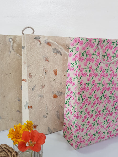 Handmade Lokta Gift Bag, 9.5''