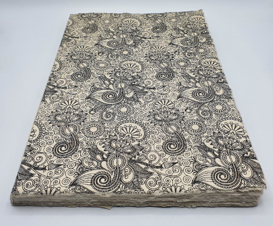 Paisley designs Handbound Large Art Sketchbook . 120GSM . 32 pages . Tree Free Paper .