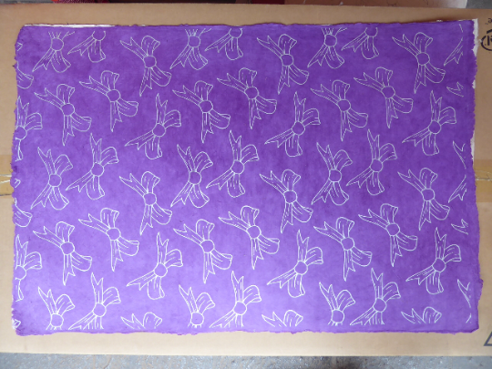 Bow Design Lokta Paper Handmade in the Himalayas