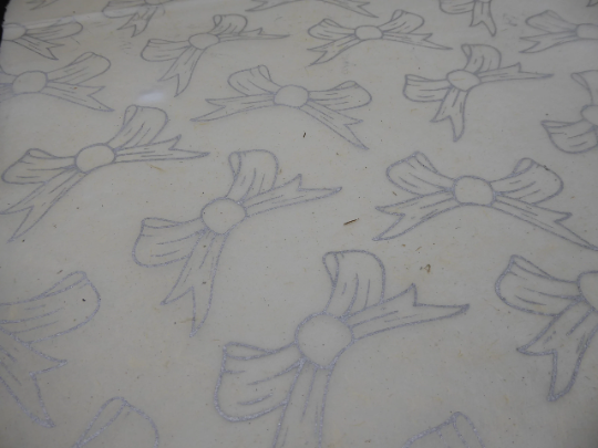 Bows design Hemp Tissue Paper. Handmade in Nepal