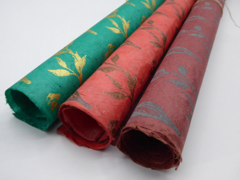 Wildflower Design Lokta Paper Handmade in the Himalayas