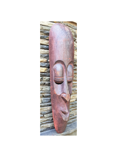Premium Wooden Mask Wall Hanging, hand carved in Nepal