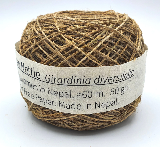 Giant Himalayan Nettle Yarn, Handspun in Nepal.