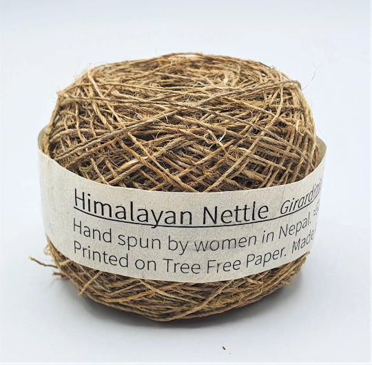 Giant Himalayan Nettle Yarn, Handspun in Nepal.