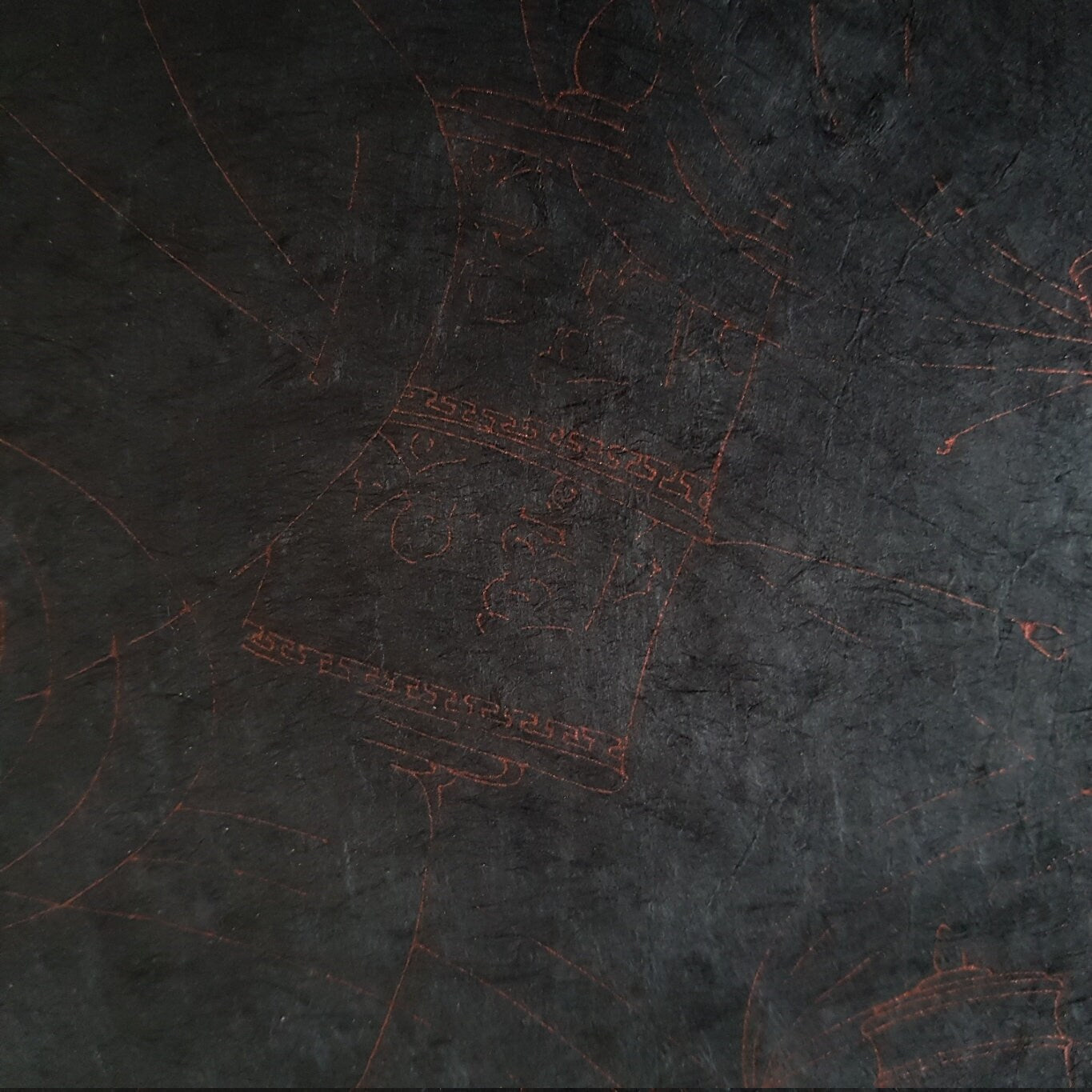 ROSE GOLD Prayer Wheel Print on Lokta Paper, Tree Free & Sustainable