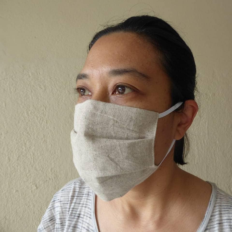 Large Unisex Hemp Face Mask