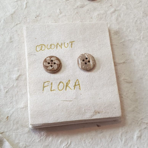 Coconut Buttons, floral