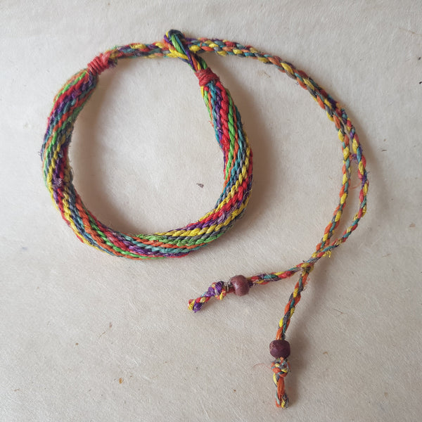 Colourful Hemp bracelet