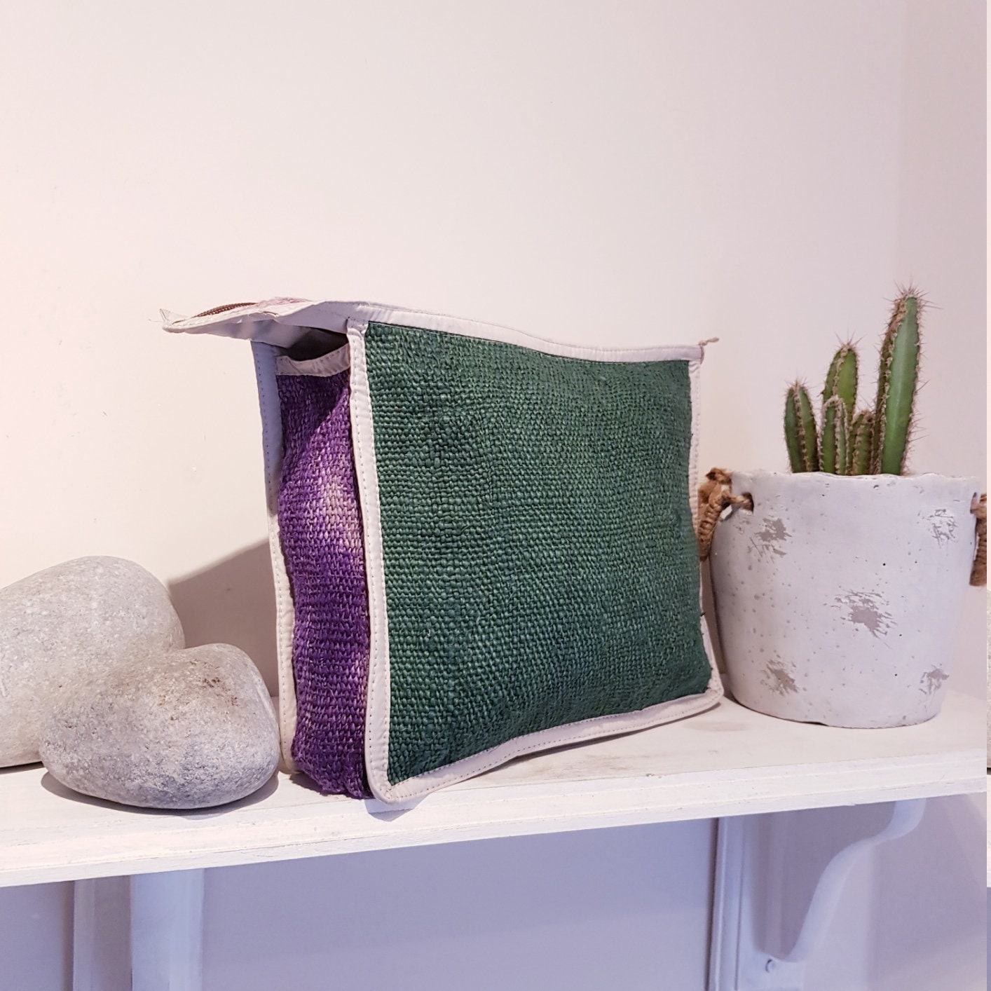 Hemp Wash Care Bag, for toiletries, cosmetics and travel essentials