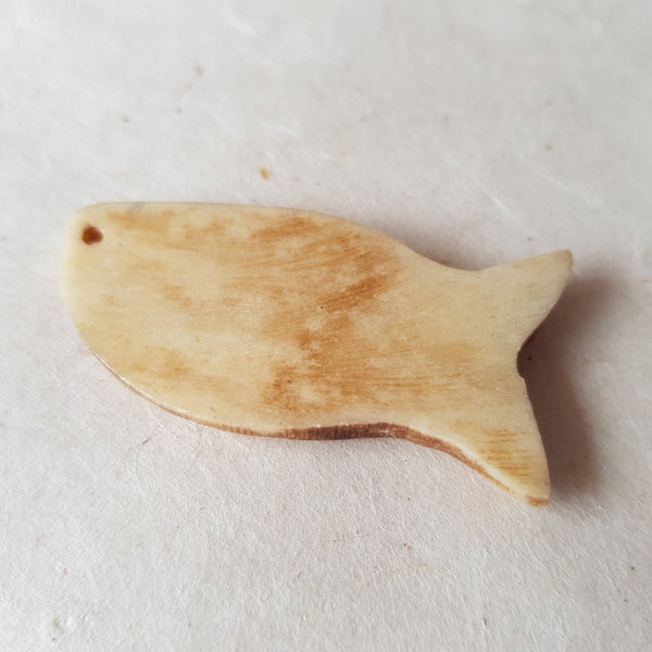 Fish shaped Bone Pendant