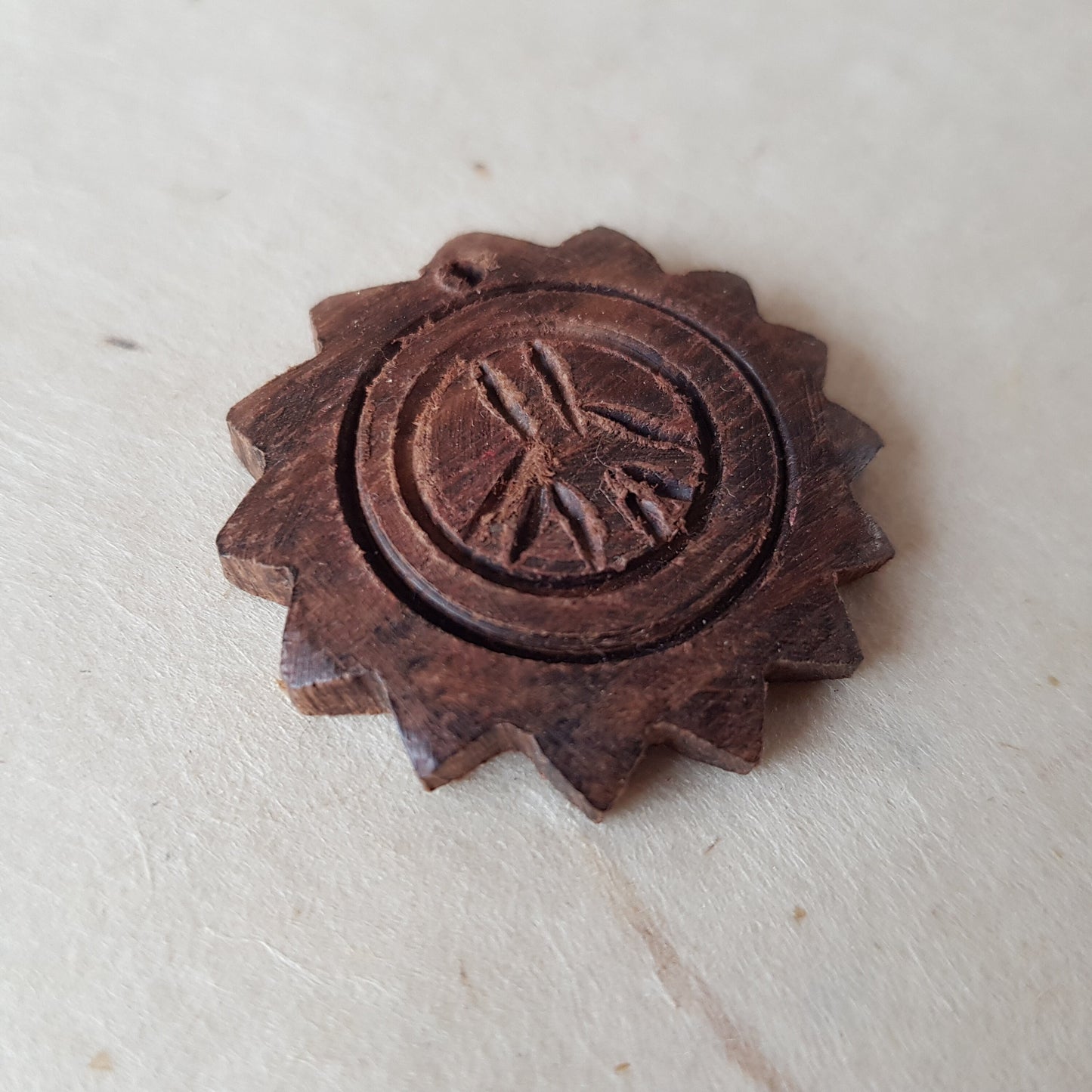 Sunshine & Peace Wood Pendant