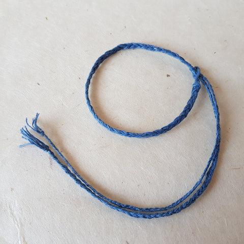 Blue Linen Cord bracelet