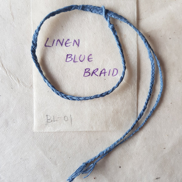 Blue Linen Cord bracelet
