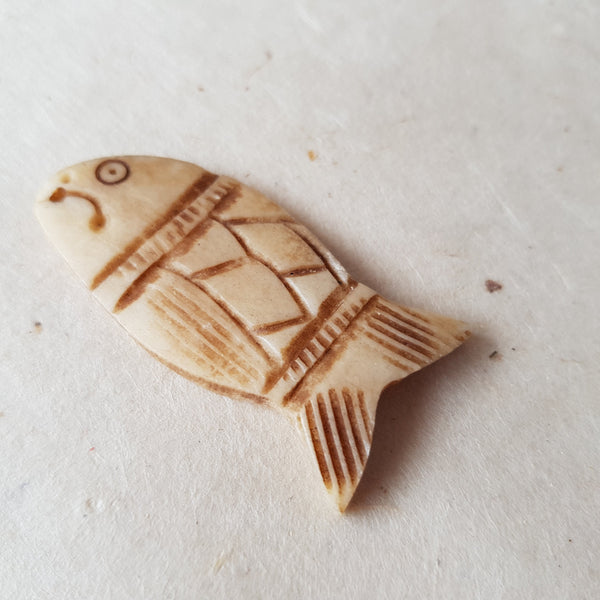 Fish shaped Bone Pendant