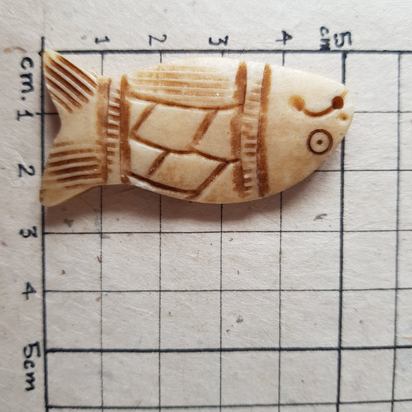 Fish shaped Bone Pendant