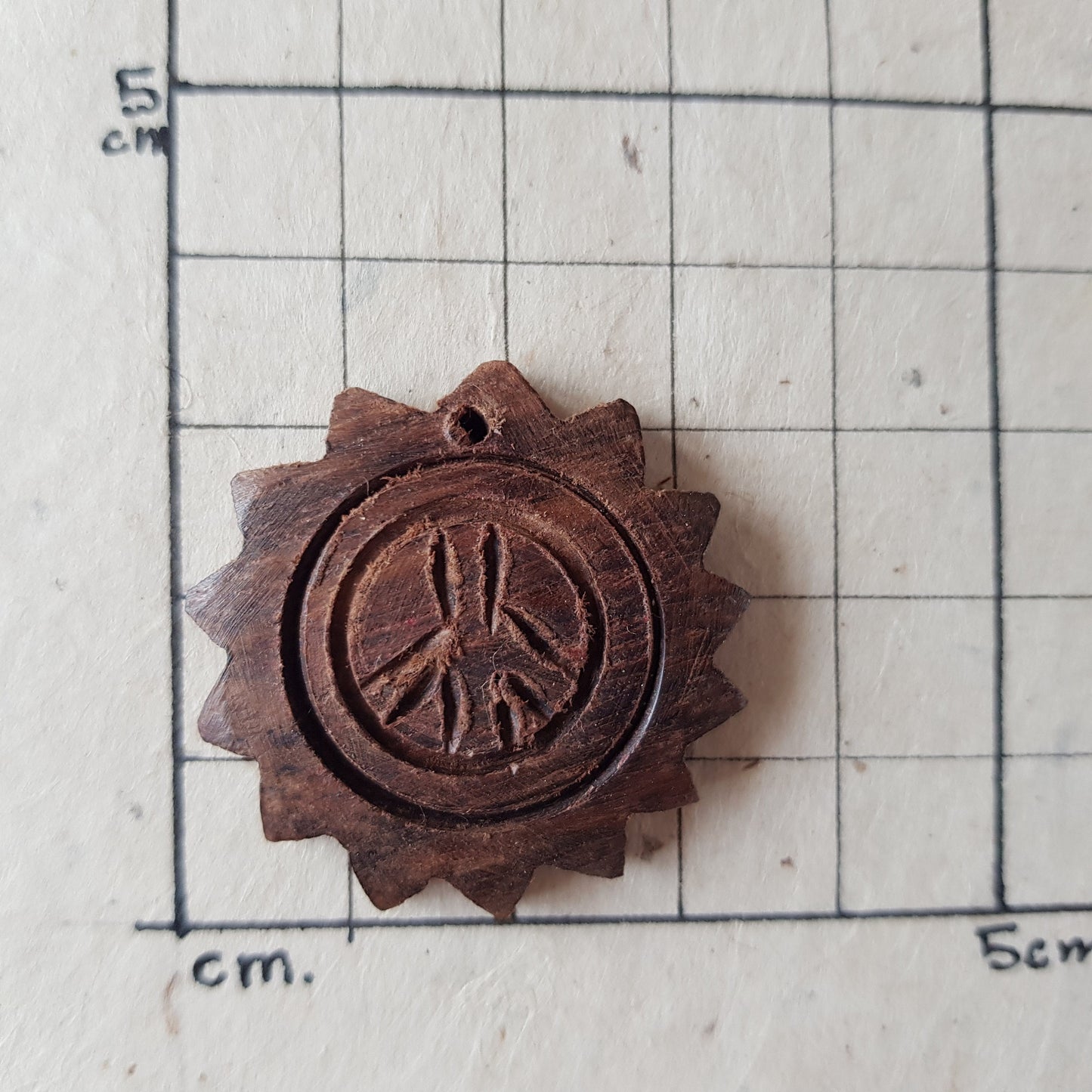 Sunshine & Peace Wood Pendant