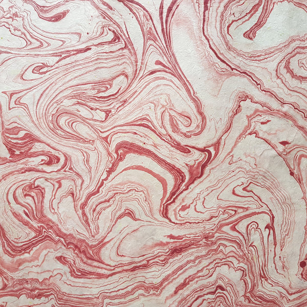 Rust Marbled Lokta Paper Handmade in the Himalayas