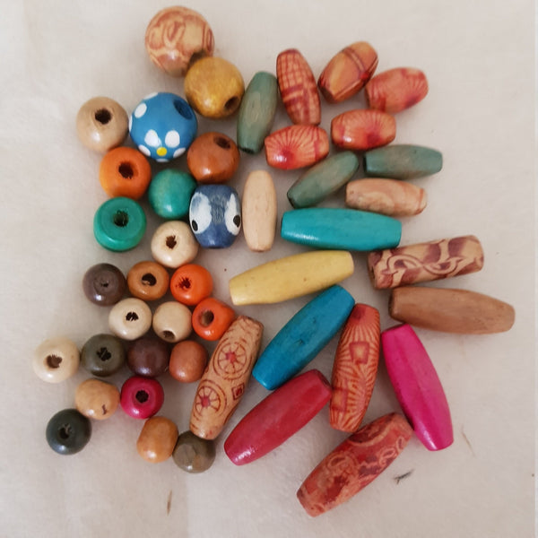 Assorted Wooden Beads