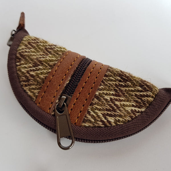 Hemp and Leather Rolling Pouch