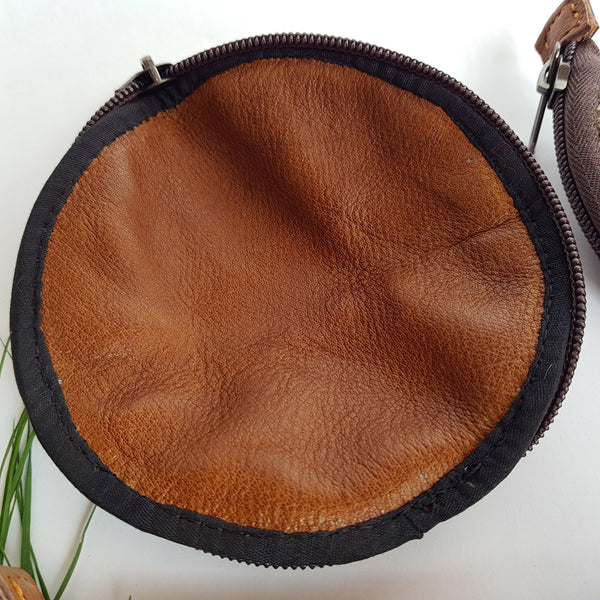 Hemp and Leather Rolling Pouch