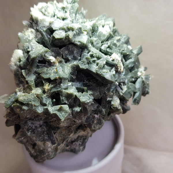 Chlorite Quartz Crystal Cluster from Ganesh Himal, Nepal. Himalayan Green Phantom Quartz. 331gram. Very Rare