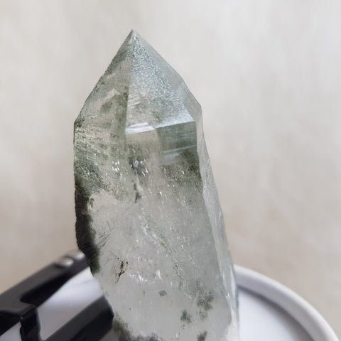 Chlorite Quartz Crystal Cluster from Ganesh Himal, Nepal. Himalayan Green Phantom Quartz. 55gram. Very Rare