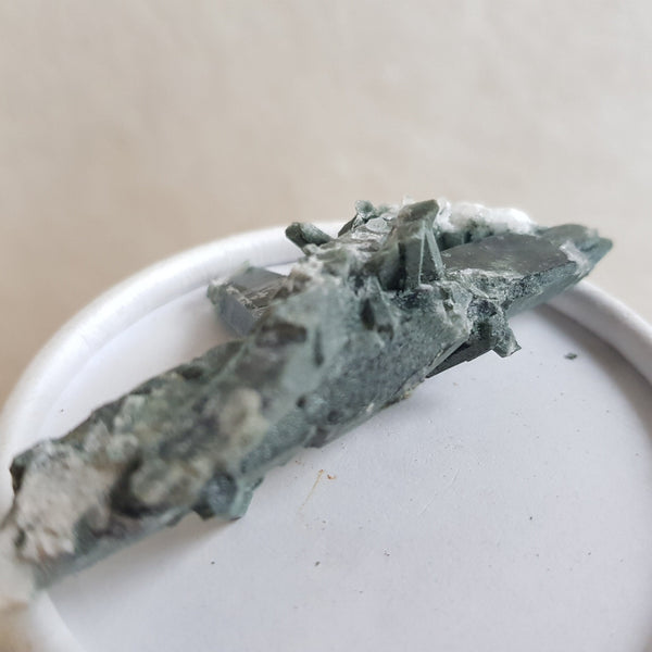 Chlorite Quartz Crystal Cluster from Ganesh Himal, Nepal. Himalayan Green Phantom Quartz. 21gram. Very Rare