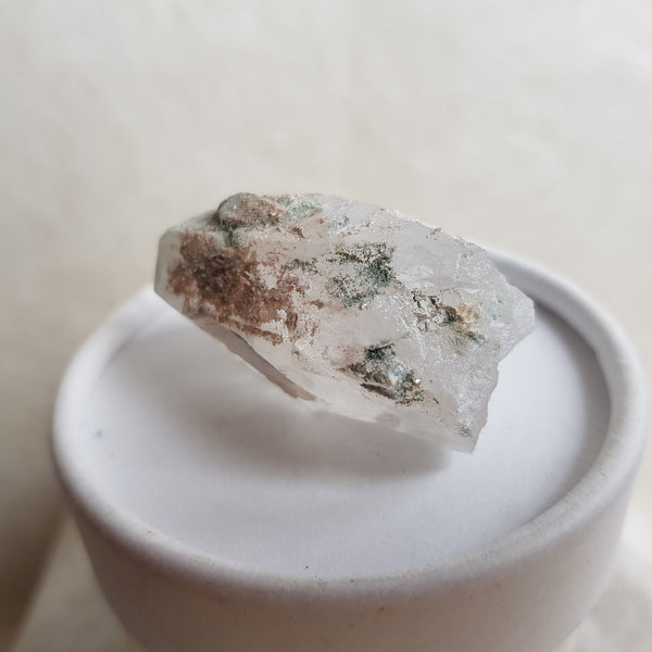 Chlorite Quartz Crystal Cluster from Ganesh Himal, Nepal. Himalayan Green Phantom Quartz. 40gram. Very Rare