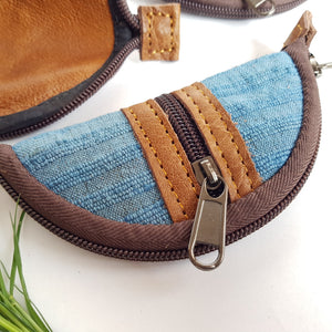 Hemp and Leather Rolling Pouch