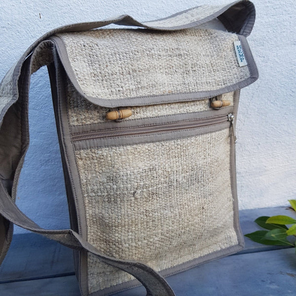 100% Wild Nepali Hemp Crossbody Bag