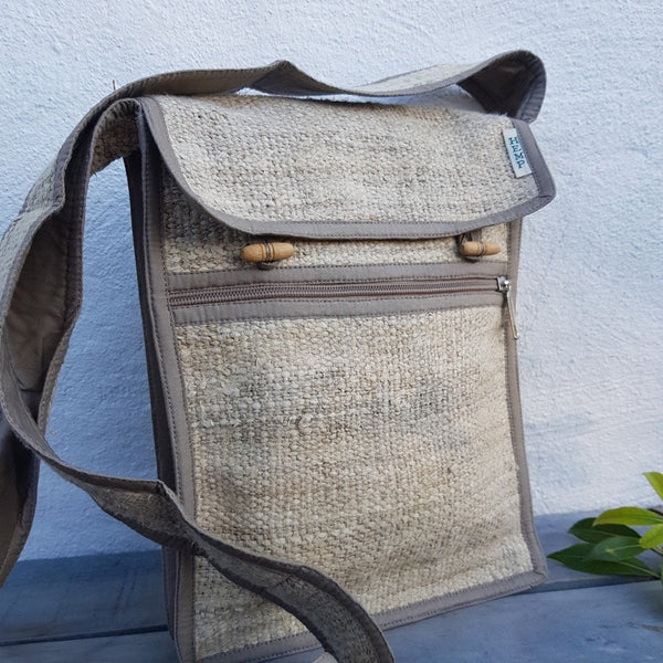 100% Wild Nepali Hemp Crossbody Bag