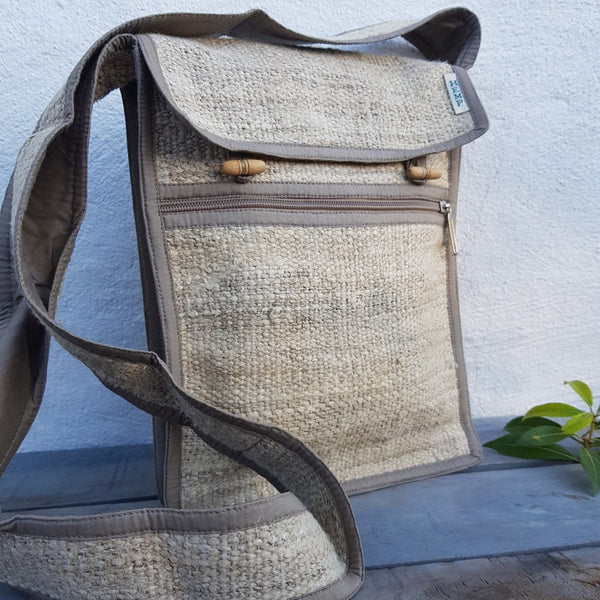 100% Wild Nepali Hemp Crossbody Bag
