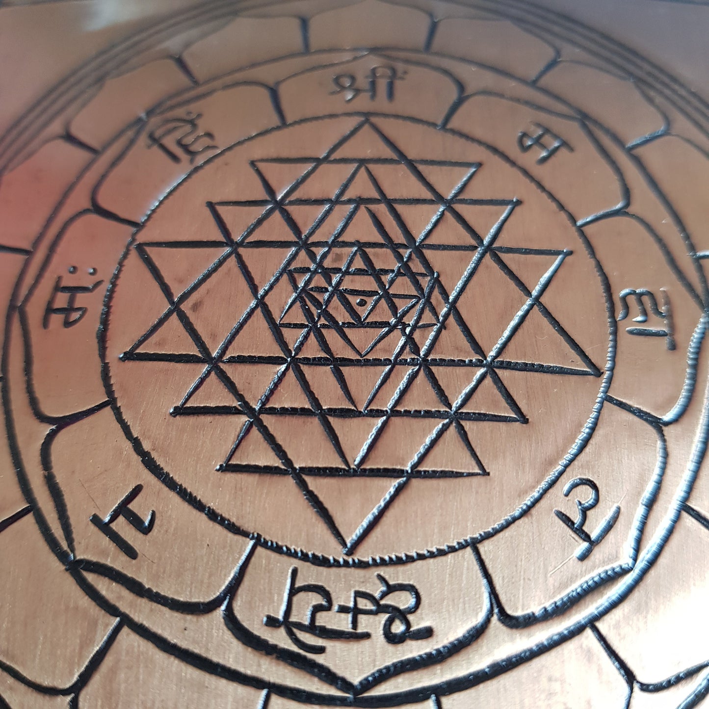 Copper Wall Hanging Shree Yantra