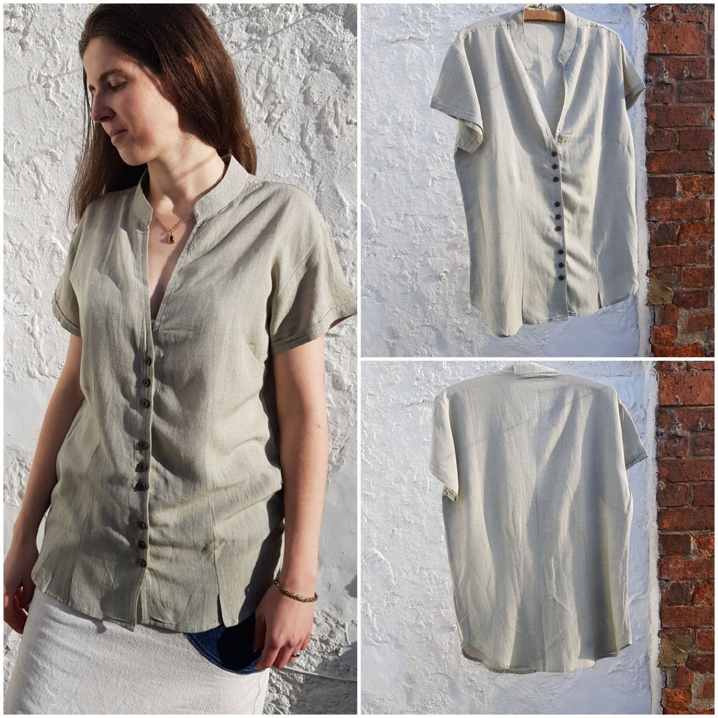 Ladies Bamboo Blouse in Lilac or Sand