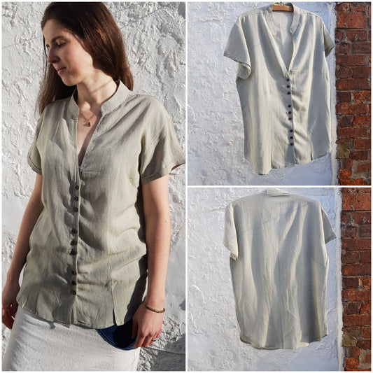 Ladies Bamboo Blouse in Lilac or Sand