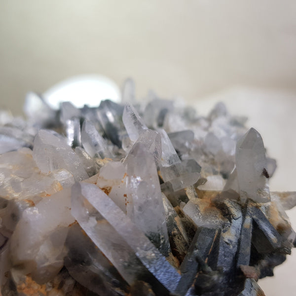 Chlorite Quartz Crystal Cluster from Ganesh Himal, Nepal. Himalayan Green Phantom Quartz. 331gram. Very Rare