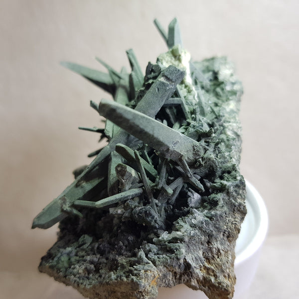 Chlorite Quartz Crystal Cluster from Ganesh Himal, Nepal. Himalayan Green Phantom Quartz. 262gram. Very Rare